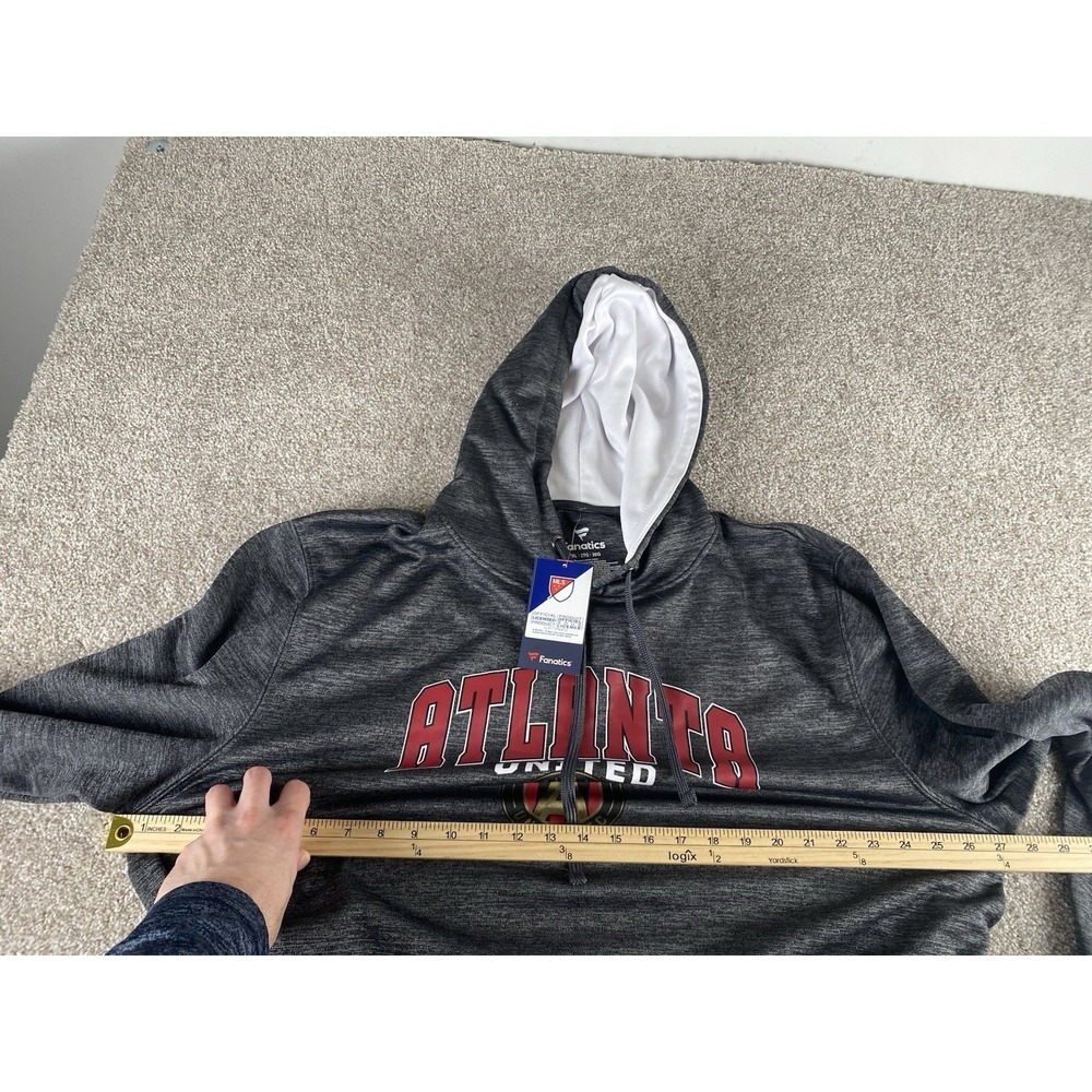 Fanatics Atlanta United FC Gray Hoodie Mens 2XL Performance Fleece Blend MLS - Picture 6 of 9